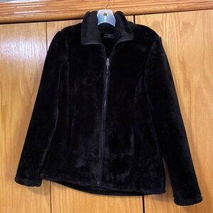 Womens small black soft coat